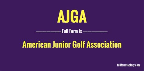 ajga|what does ajga stand for.